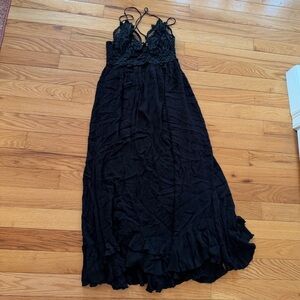 Free People One Black Maxi Lace Women’s Large